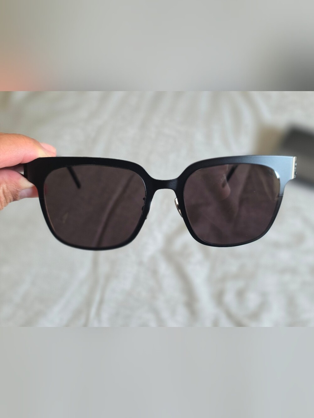 Saint Laurent Black Square Sunglasses - Picture 4 of 5